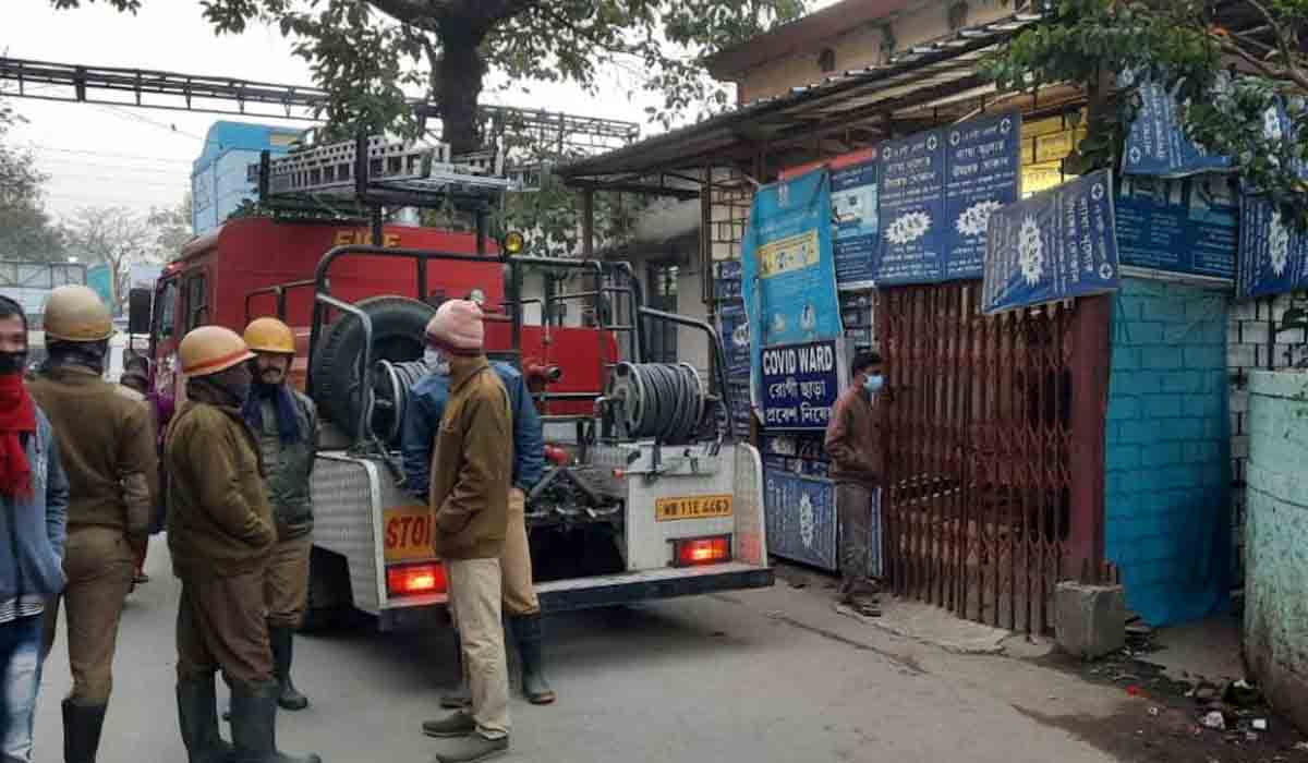 కొవిడ్ వార్డులో అగ్నిప్ర‌మాదం.. ఒక‌రు మృతి