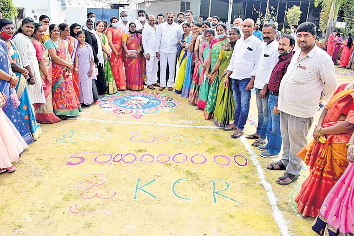 రంగవల్లులు సంప్రదాయానికి ప్రతీక