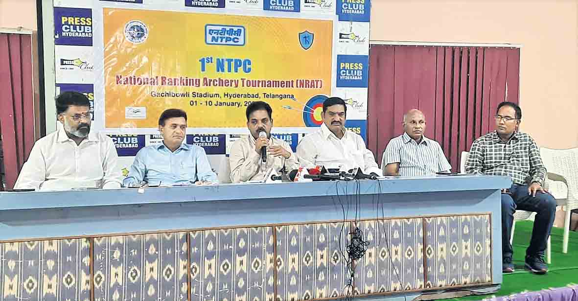 గచ్చిబౌలిలో జాతీయ ఆర్చరీ టోర్నమెంట్