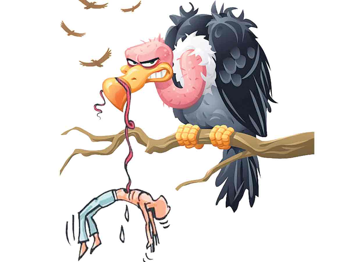 వడ్డీ రాబందులు పీక్కుతిన్నాయి..!