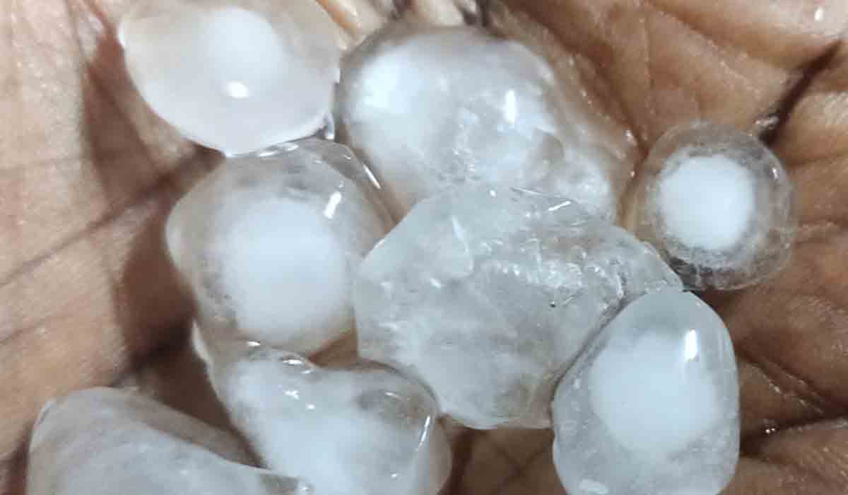 పెద్ద‌ప‌ల్లి జిల్లాలో భారీ వ‌డగండ్ల వాన‌.. ప‌లుచోట్ల పిడుగులు