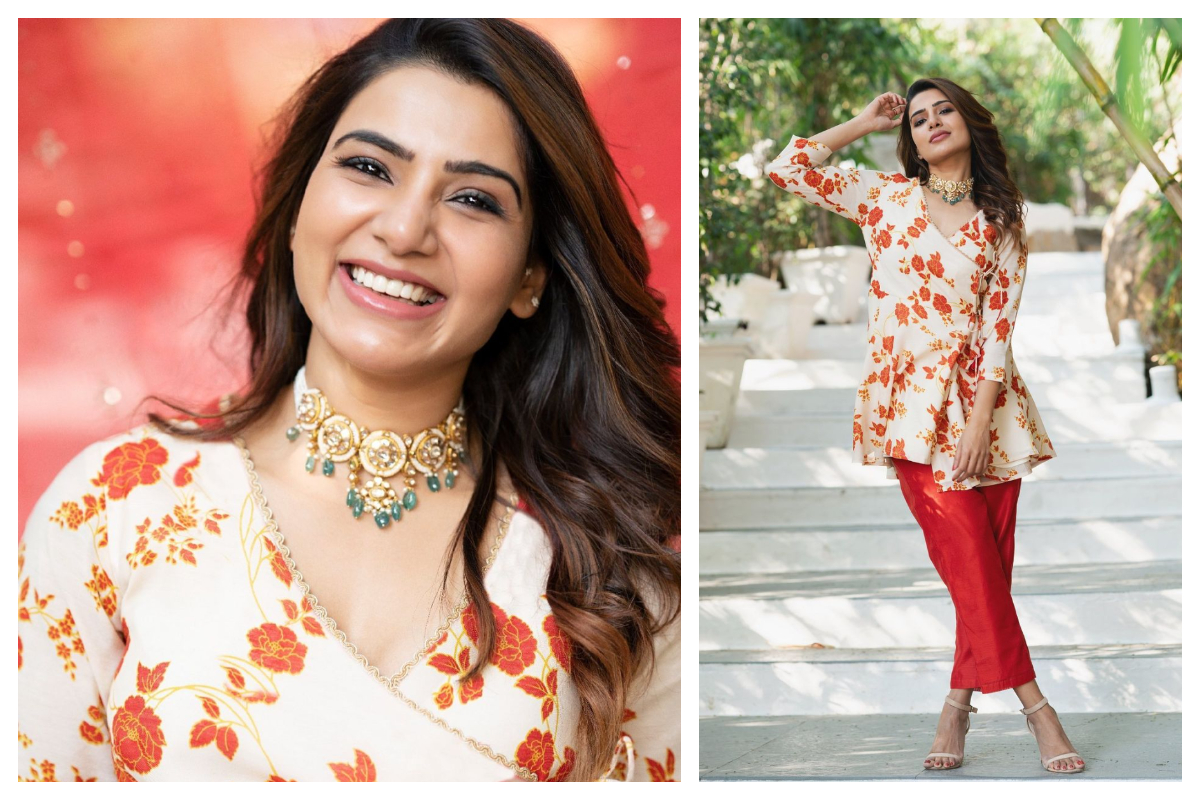 Samantha | చిరు నవ్వుతో కైపెక్కిస్తున్న సమంత..