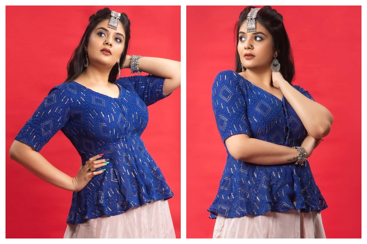 Sreemukhi | బ్లూ డ్రెస్‌లో అందాల శ్రీముఖి స్టన్నింగ్‌ ఫొటోస్‌..