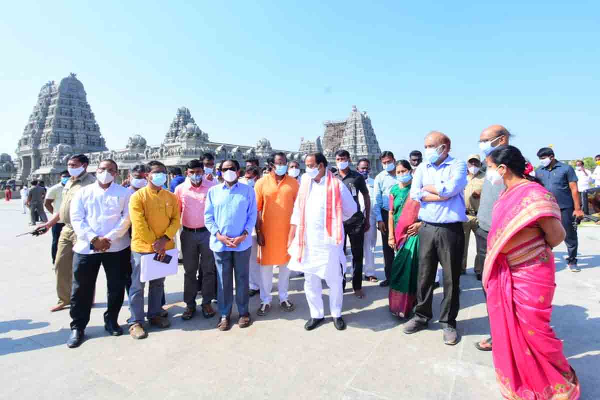 మార్చి 28 నుంచి యాదాద్రీశుడి స్వయంభూ దర్శనాలు : మంత్రి ఇంద్రకరణ్‌రెడ్డి