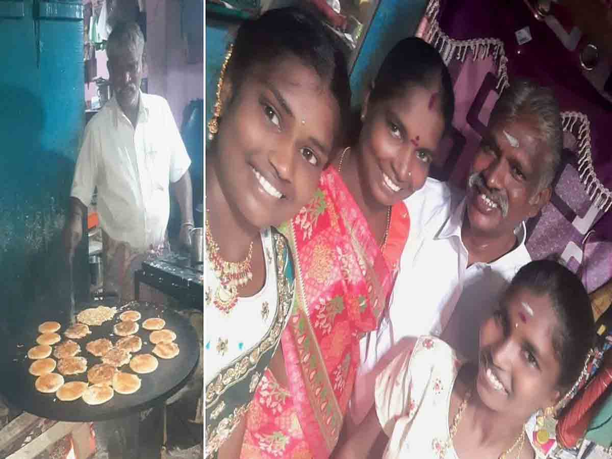 2 రూపాయలకే టేస్టీ దోశ‌ : పేద‌ల ఆక‌లి తీరుస్తున్న చిన్న‌తంబి!