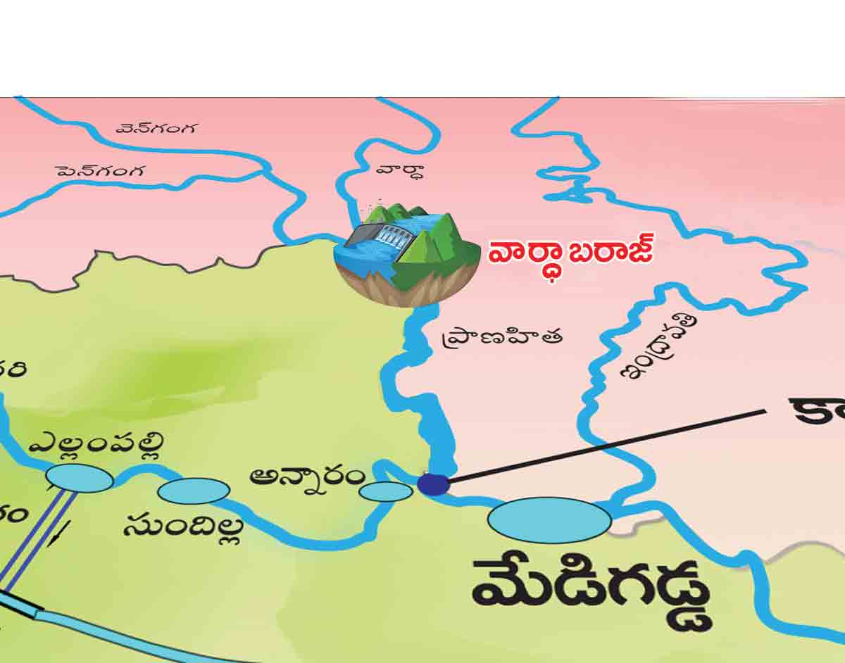 ముంపు లేకుండానే.. వార్ధా నదిపై బరాజ్‌