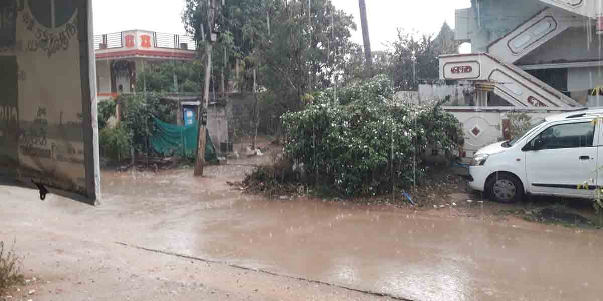 నిజామాబాద్ జిల్లాలో భారీగా వర్షం