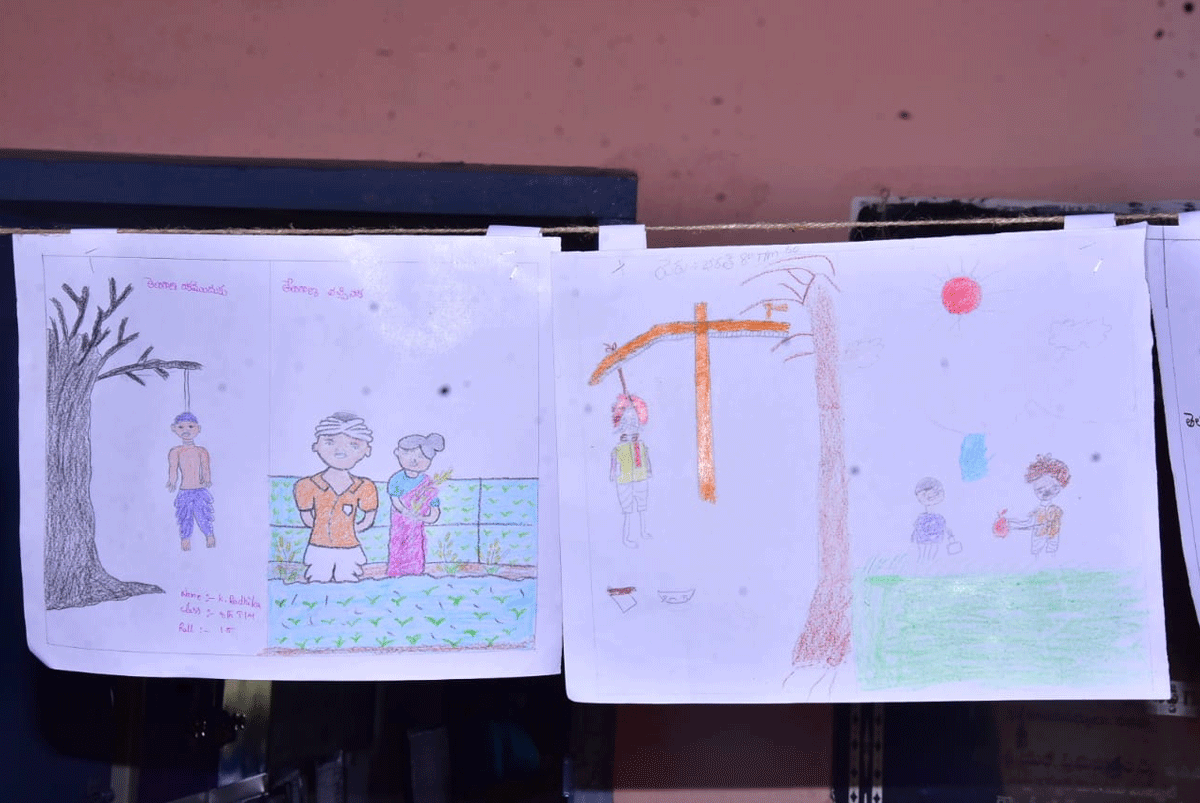 ఉరి నుంచి సిరి దాకా..తెలంగాణ బతుకు చిత్రం..కళ్లకు కట్టిన విద్యార్థులు