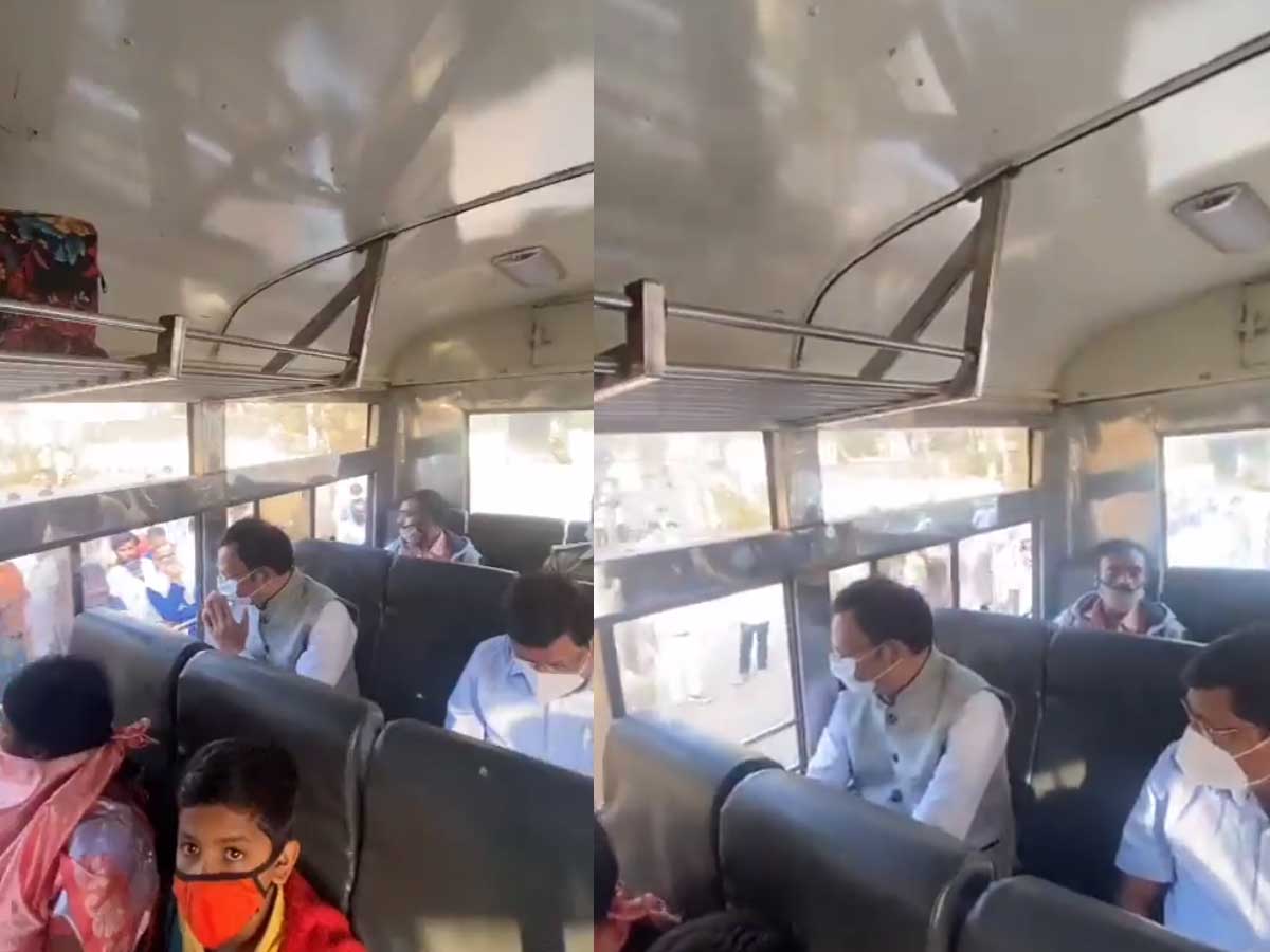 జ‌హీరాబాద్ నుంచి స‌దాశివపేట వ‌ర‌కు ఆర్టీసీ బ‌స్సులో ప్ర‌యాణించిన స‌జ్జ‌నార్.. ఎందుకంటే?