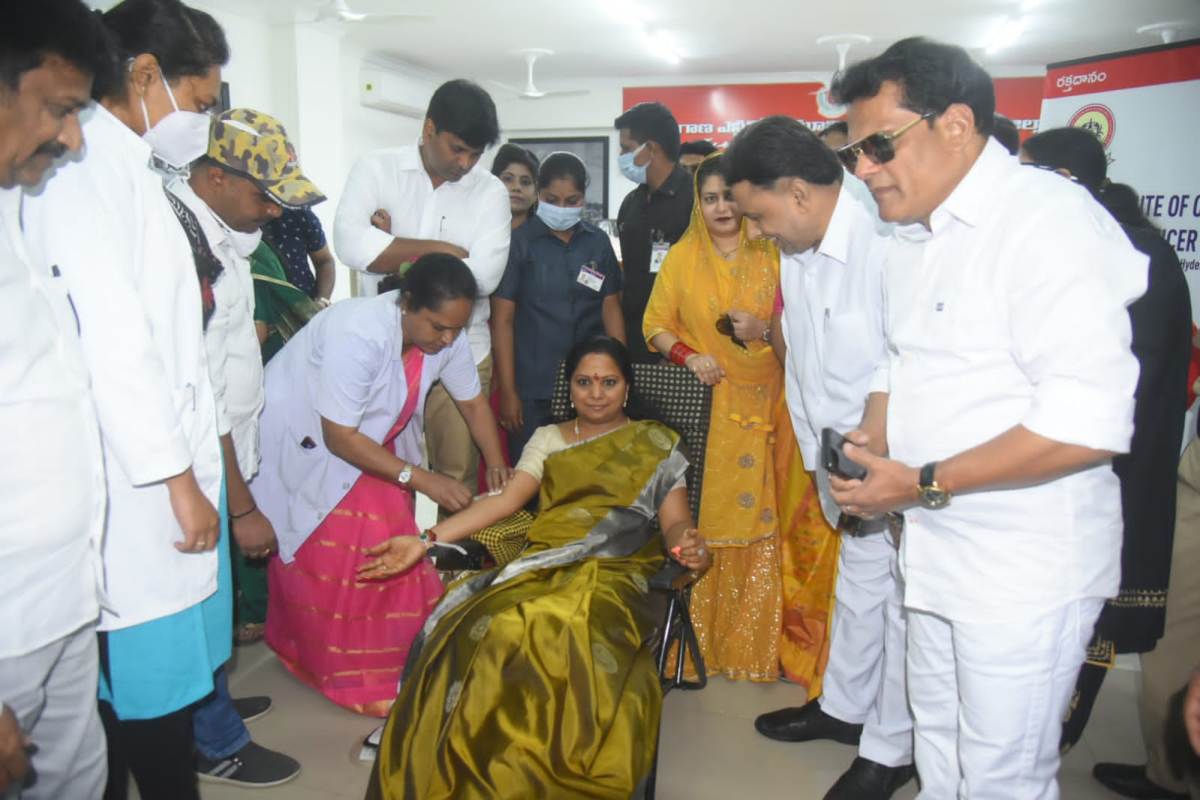 CM KCR birthday | రక్త దానం ఎంతో మహోత్తరమైన కార్యక్రమం :  ఎమ్మెల్సీ కల్వకుంట్ల కవిత