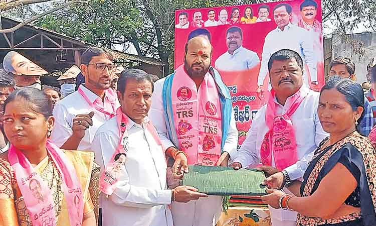 మొక్కలు నాటి.. స్వీట్లు పంచి..