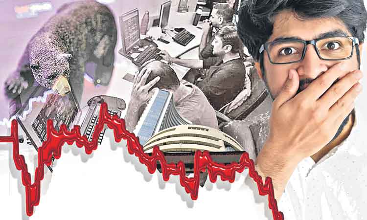 కుప్పకూలిన స్టాక్‌ మార్కెట్లు