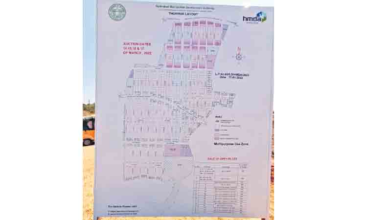 తొర్రూరులో 223 ప్లాట్లకు e-వేలం