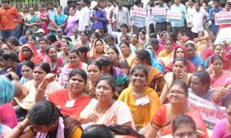 ఏపీలో 15 నుంచి ఒప్పంద, పొరుగు సేవల ఉద్యోగుల ఆందోళనలు..
