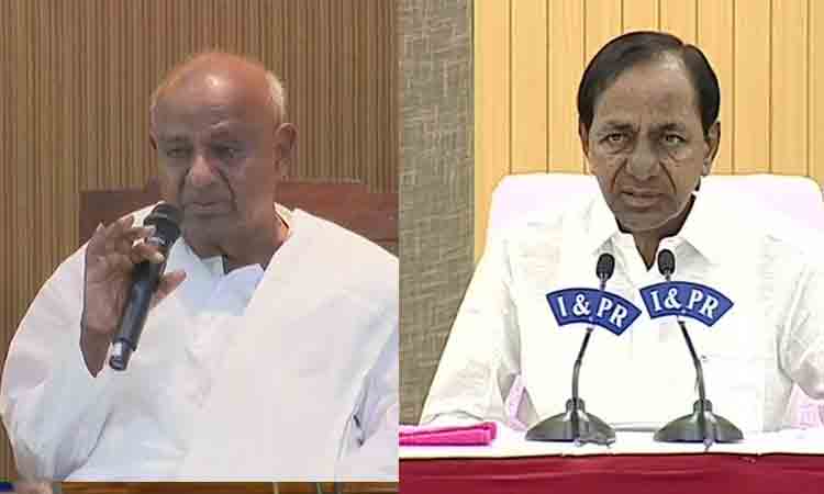 సీఎం కేసీఆర్‌కు మాజీ ప్రధాని మ‌ద్ద‌తు.. బీజేపీకి వ్య‌తిరేకంగా పోరాడాల్సిందే