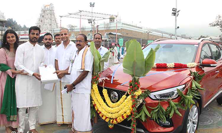 టీటీడీకి రూ.17 ల‌క్ష‌ల కారు విరాళం