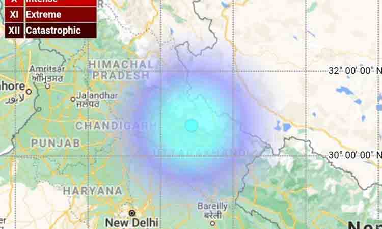 ఉత్తరకాశీలో 4.1 తీవ్రతతో భూకంపం