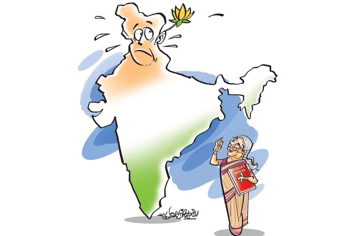 దేశం చెవిలో కమలం పువ్వు