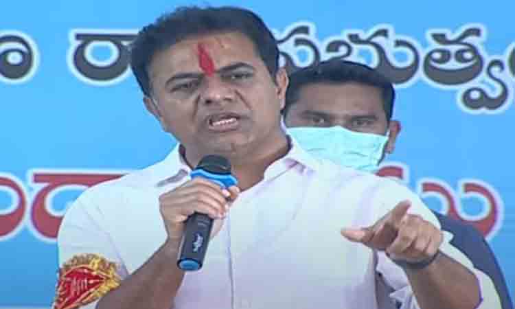 ప్ర‌తిప‌క్షాల‌కు ప‌నిలేక సీఎం కేసీఆర్‌పై ఆరోప‌ణ‌లు.. మంత్రి కేటీఆర్ ధ్వ‌జం