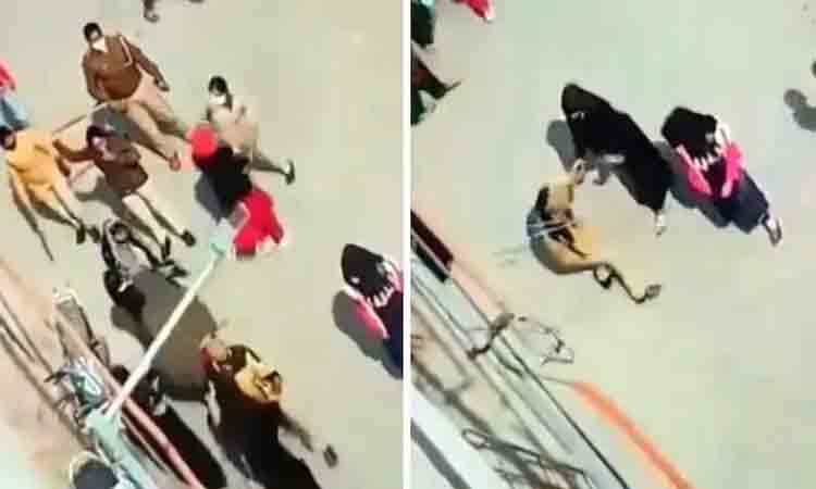 Video: హిజాబ్‌కు మద్దతుగా నిరసన చేస్తున్న మహిళలపై పోలీసుల లాఠీచార్జి