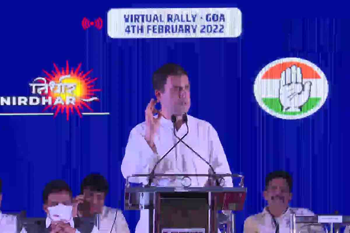 గోవాలో కాంగ్రెస్‌ను గెలిపిస్తే పేద‌ల‌కు నెల‌కు రూ.6 వేలు: రాహుల్‌గాంధీ