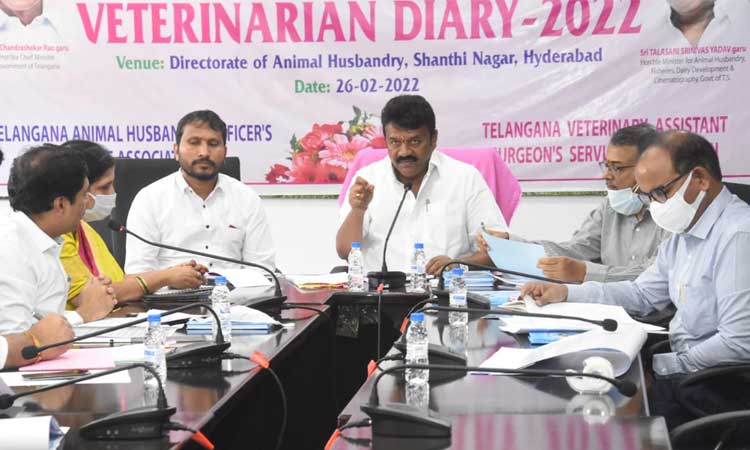 పశు సంవర్ధకశాఖపై మంత్రి తలసాని ఉన్నతస్థాయి సమీక్ష