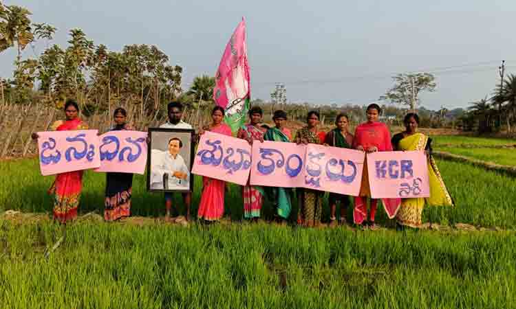 మల్లంపేటలో సీఎం కేసీఆర్‌కు వినూత్న రీతిలో బర్త్‌డే విషెస్‌