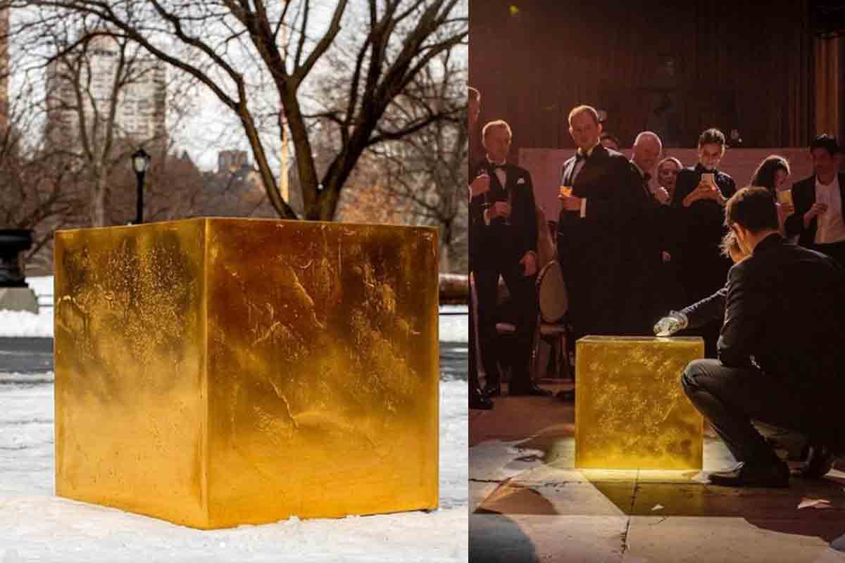 రూ.88 కోట్ల విలువైన గోల్డ్ క్యూబ్‌ను త‌యారు చేసి రోడ్డు మీద ప‌డేశాడు.. ఎందుకో తెలుసా?