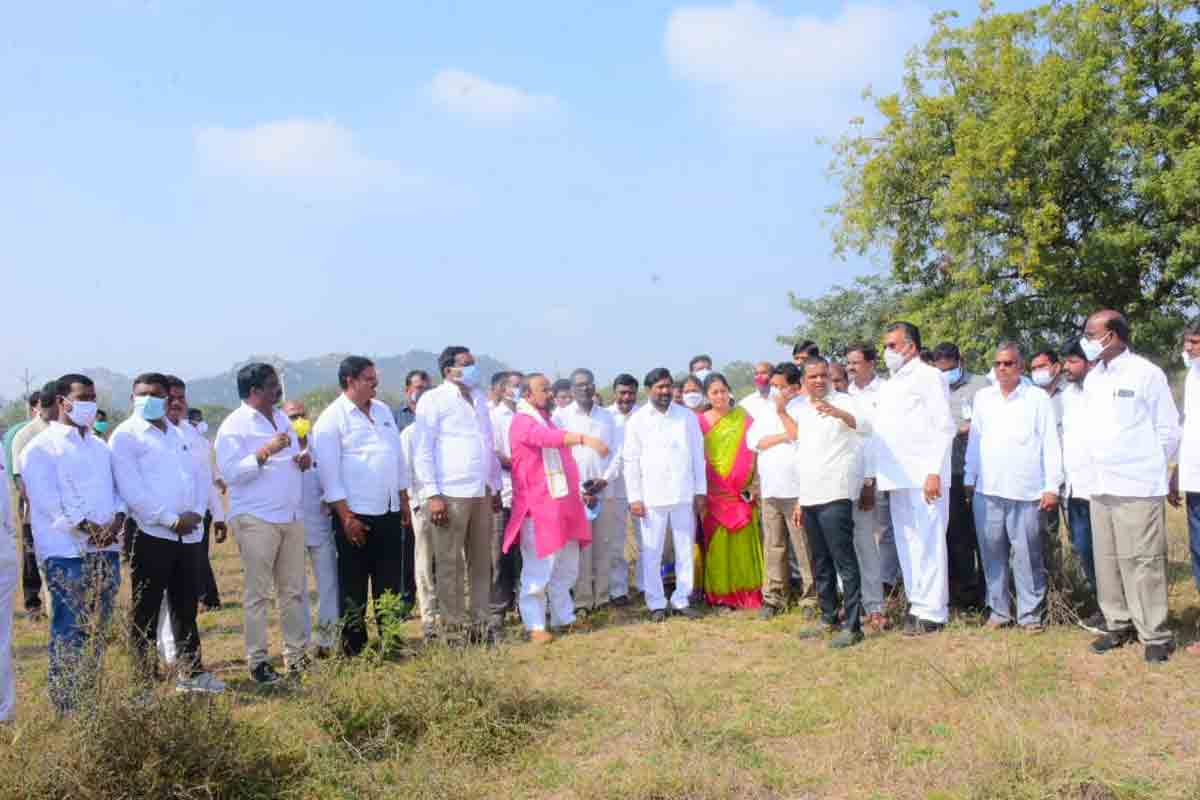 12 న భువనగిరికి సీఎం కేసీఆర్.. ఏర్పాట్లను పరిశీలించిన మంత్రి జగదీష్ రెడ్డి