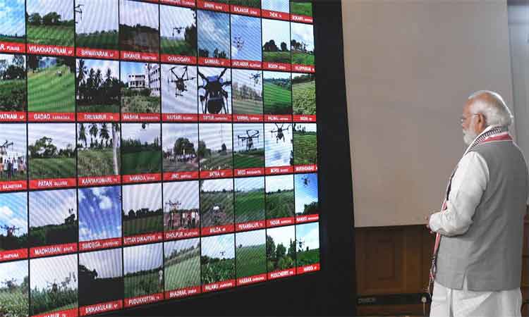 100 కిసాన్ డ్రోన్లపై ప్ర‌ధాని మోదీ ట్వీట్‌
