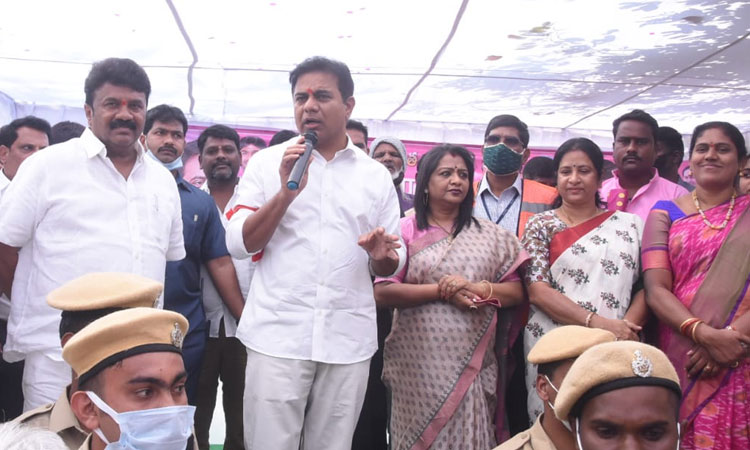 పేద‌ల కొర‌కు ‘మ‌ల్టీప‌ర్ప‌స్ ఫంక్ష‌న్ హాల్‌’.. చౌక ధ‌ర‌కే ఇస్తాం :  మంత్రి కేటీఆర్‌