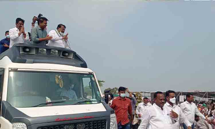 సిద్దపూర్ రిజర్వాయర్‌ పనులకు శంకుస్థాపన చేసిన స్పీకర్, మంత్రులు