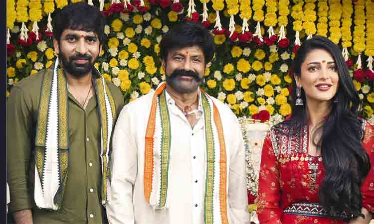 #NBK107 | యాక్ష‌న్‌లోకి దిగిన బాల‌కృష్ణ‌..  షూటింగ్‌ మొద‌లుపెట్టిన NBK107 చిత్రం