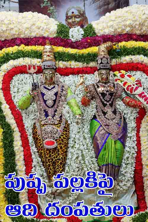 క‌న్నుల పండువ‌గా ఆది దంప‌తుల ప‌ల్ల‌కి సేవ‌