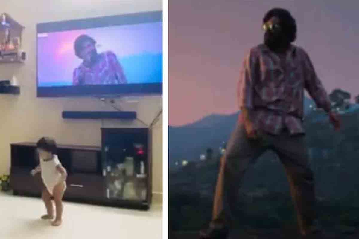 శ్రీవ‌ల్లి హూక్ స్టెప్‌ను అచ్చు గుద్దిన‌ట్టు దింపేసిన బుడ్డోడు.. వీడియో వైర‌ల్‌