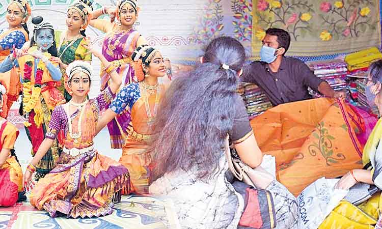 ఆకట్టుకుంటున్న చేనేత ప్రదర్శన