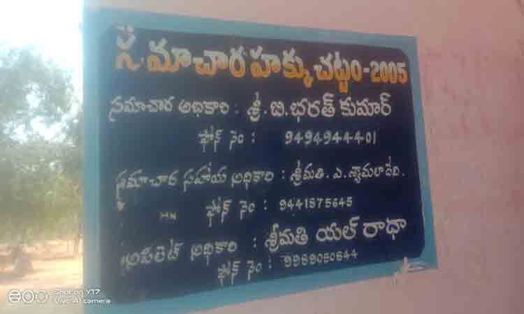 అధికారుల సమాచారం లేదు