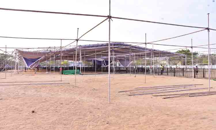 సీఎం సభకు భారీ ఏర్పాట్లు