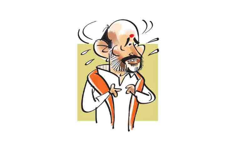 కేటీఆర్‌ ప్రశ్నలకు నీళ్లు నమిలిన బండి