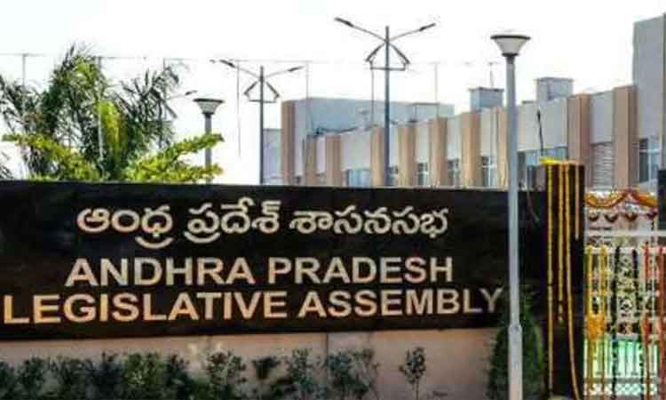 ఏపీ అసెంబ్లీ నుంచి టీడీపీ సభ్యుల వాకౌట్.. మార్షల్స్తో వాగ్వాదం