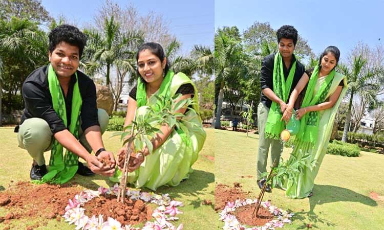 గ్రీన్‌ ఇండియాలో మొక్కలు నాటిన ముక్కు అవినాశ్‌