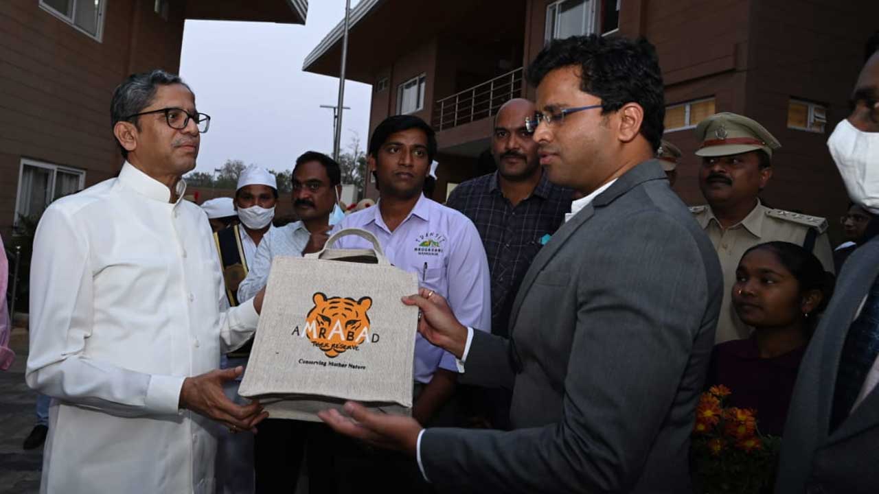 Nagarkurnool | సీజేఐ ఎన్వీ రమణకు ఘనస్వాగతం