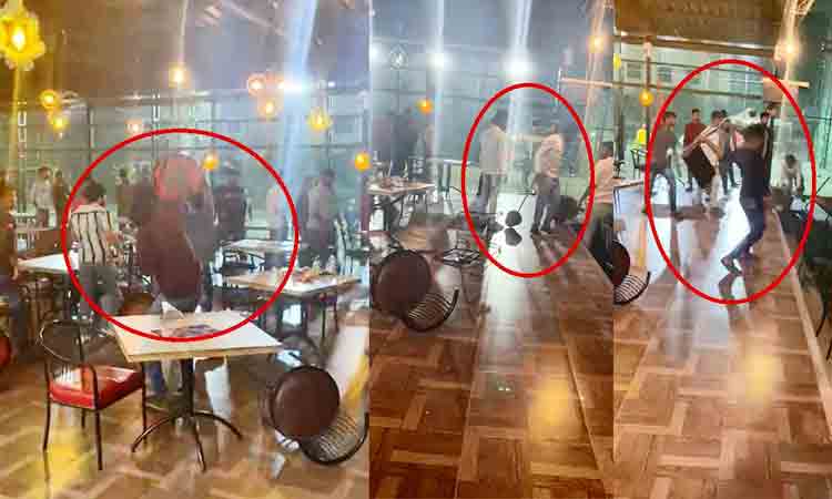 మ‌దాపూర్‌లోని ఓ హోట‌ల్‌లో యువ‌కుల హంగామా.. వీడియో