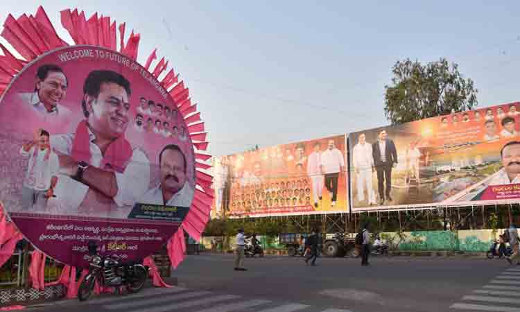 నగరం.. గులాబీమయం