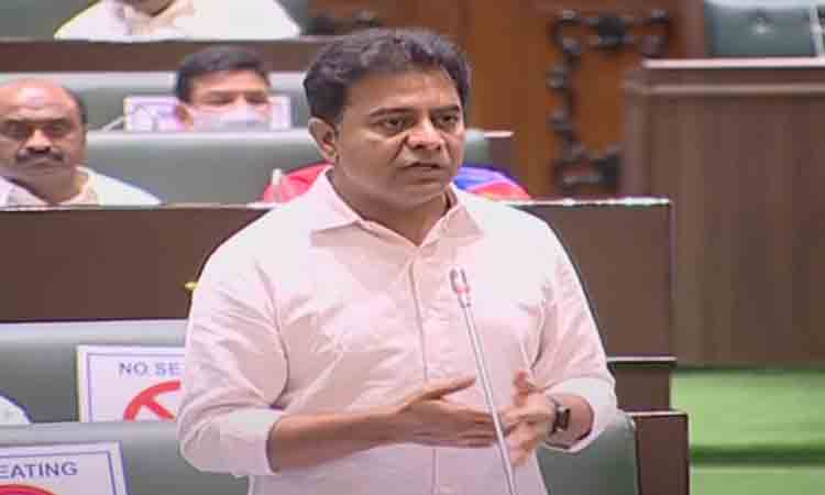 బీజేపీవి ప‌చ్చి బోగ‌స్ మాటలు.. శాస‌న‌స‌భ‌లో కేటీఆర్ ధ్వ‌జం