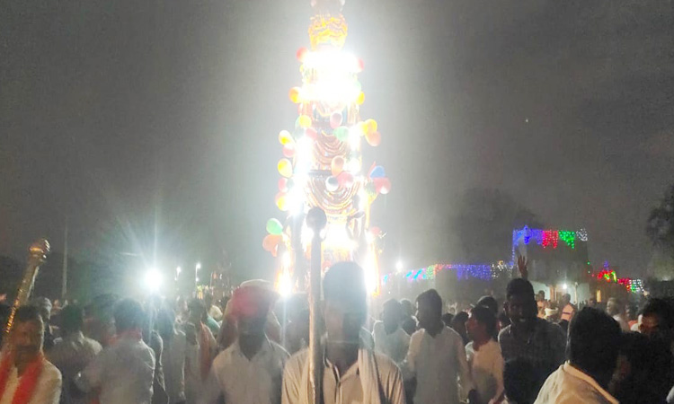 ఘనంగా శంకరలింగేశ్వరుడి ప్రభాతోత్సవం