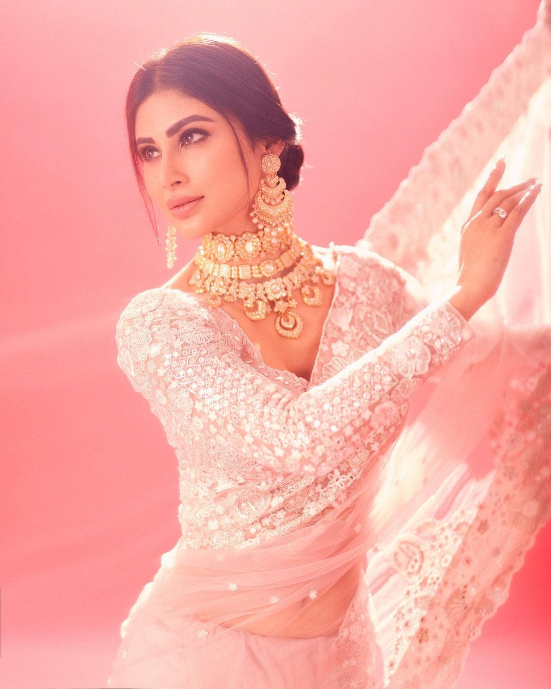 Monii Raj Mouni Roy | ట్రెడిషనల్ డ్రెస్లో మౌనీ రాయ్ మెరుపులు..-Namasthe Telangana