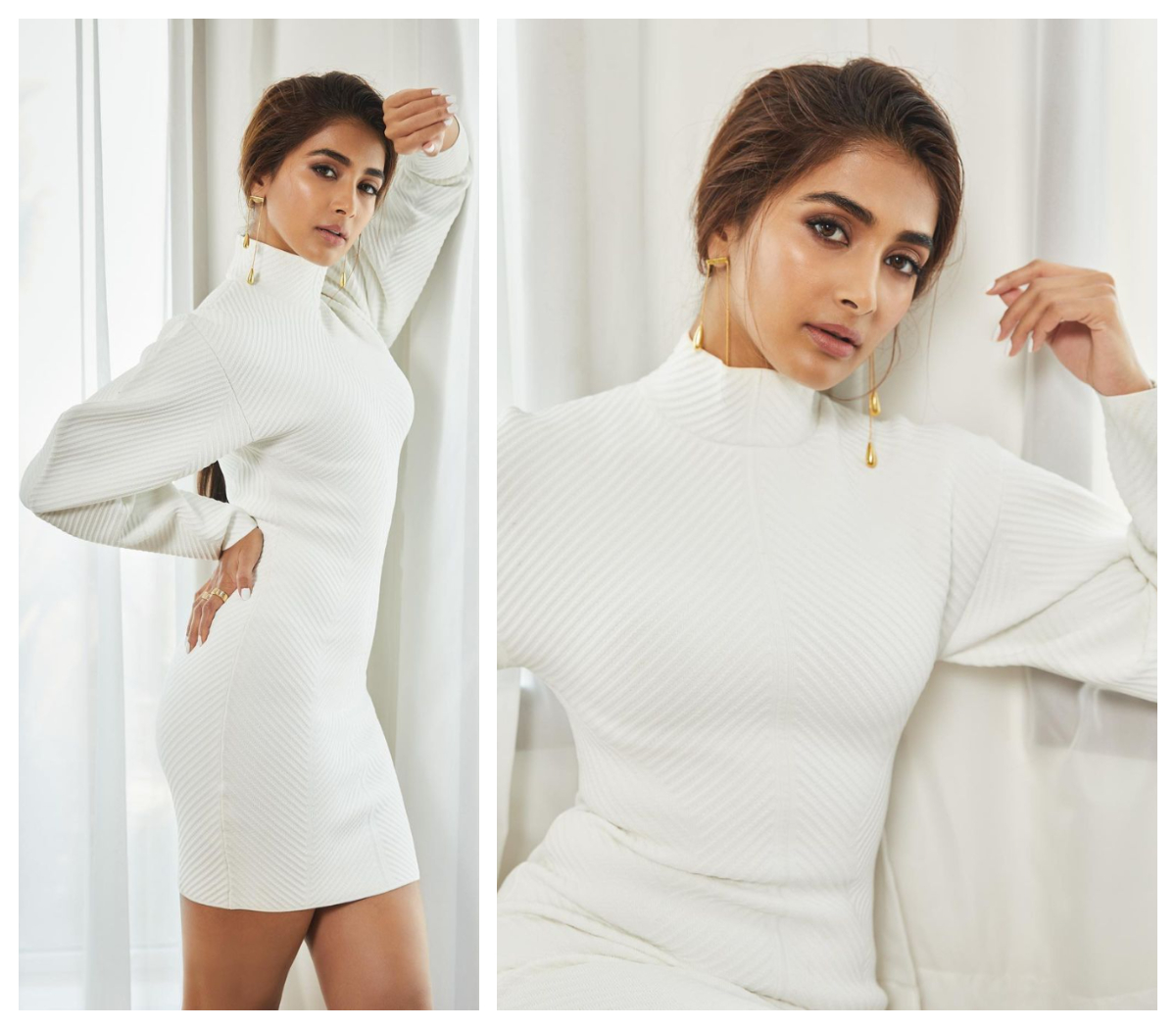 Pooja Hegde | వైట్‌ మినీ స్కర్ట్‌లో బుట్టబొమ్మ..