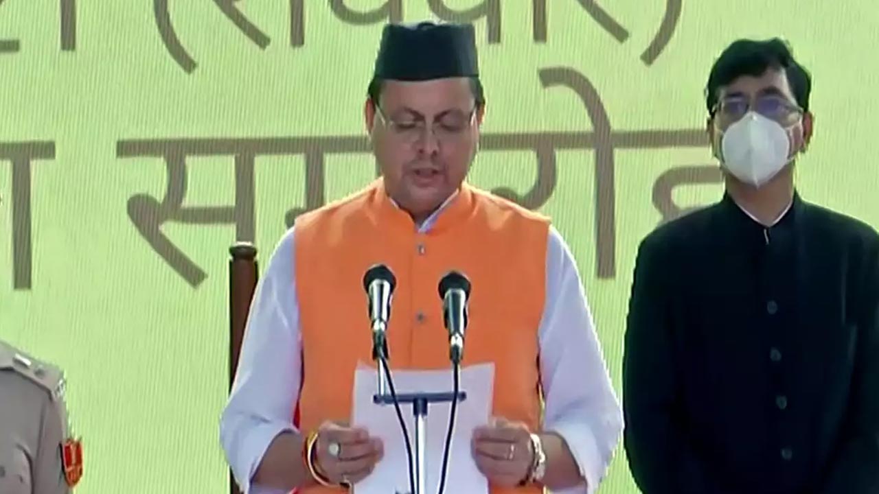 నేడు ఉత్తరాఖండ్‌ సీఎంగా పుష్కర్‌ సింగ్‌ ప్రమాణం