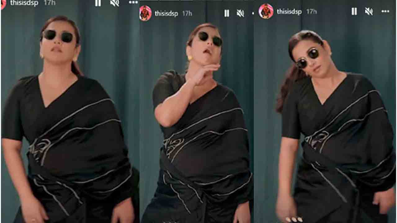 Vidya Balan | శ్రీవ‌ల్లి పాట‌కు విద్యాబాల‌న్ డ్యాన్స్ అదిరింది..వీడియో